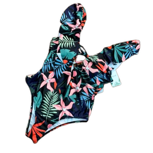 NWT beautiful tropical one piece swim L
